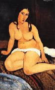 Amedeo Modigliani Draped Nude Spain oil painting artist
